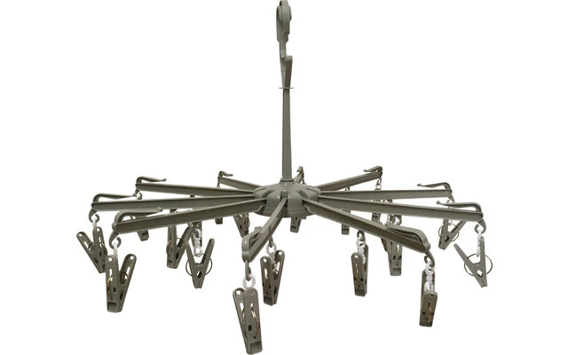 Mini Stenditoio In Plastica A 10 Bracci Con Mollette 2 Mini Stenditoio In Plastica A 10 Bracci Con Mollette - immagine 2