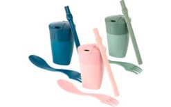 Light My Fire Tazza Da Bere LightMyFire ReKit Con Cannuccia E Posate In Bioplastica Sandygreen -Forniture Cucina Negozio 249807 2473772