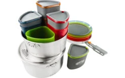 GSI Glacier Stainless Camper Cook Set Incl. Borsa Da Imballaggio -Forniture Cucina Negozio 250635 2491033