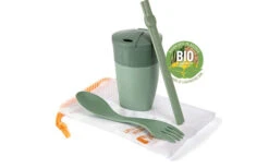 Light My Fire Tazza Da Bere LightMyFire ReKit Con Cannuccia E Posate In Bioplastica Sandygreen -Forniture Cucina Negozio 270470 1918689