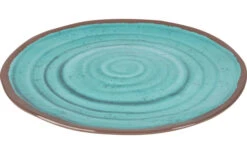 Set Di Piatti In Melamina Bo-Camp 4 Pezzi Blu/marrone