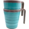 Bo-Camp Melamina Mug Set 4 Pezzi Blu / Marrone