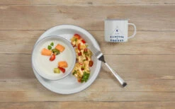 Set Da Tavola Da Trekking Berger Con Rivestimento In Smalto 3 Pezzi.