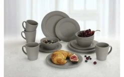 Set Di Stoviglie Berger Kynne 16 Pezzi Grigio
