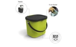 Rotho Albula Recycling Bin System 6 Litri Verde Lime -Forniture Cucina Negozio 443480 3317684