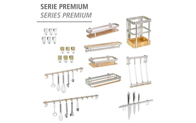 Wenko Ganci Con Bamboo Premium Set Di 6 2 Wenko Ganci Con Bamboo Premium Set Di 6 - immagine 2