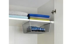 Wenko Shelf Cestino Appeso 28 X 15 X 27,5 Cm Argento