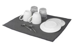 Wenko Stuoia Di Scolo In Microfibra Miko Grigio -Forniture Cucina Negozio 492362 3504785