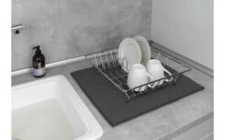 Wenko Stuoia Di Scolo In Microfibra Miko Grigio -Forniture Cucina Negozio 492443 3504803