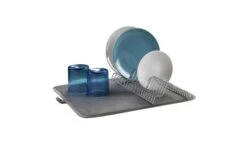 Metaltex Dry-Tex 2-in-1 Drainer Con Tappetino In Microfibra Nero