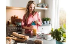 Mepal Omnia Rectangular Storage Jar 700 Ml Nero -Forniture Cucina Negozio 502577 3435339