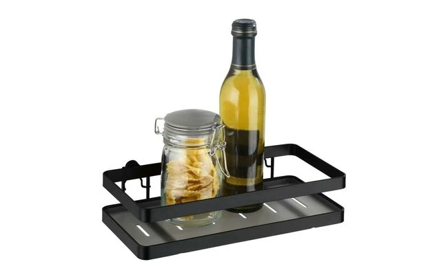 Wenko Universal Shelf Gala Wall Shelf Nero 2 Wenko Universal Shelf Gala Wall Shelf Nero - immagine 2