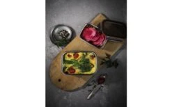 Barattolo In Acciaio Inossidabile Cuitisan Con Coperchio A Clip Quadrato 300 Ml