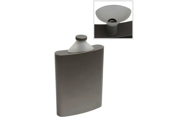 Vargo Titanium Hip Flask 240 Ml 2 Vargo Titanium Hip Flask 240 Ml - immagine 2