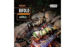 Vargo Biford Grill Griglia Pieghevole 20,5 X 20,5 Cm -Forniture Cucina Negozio 538498 3497595