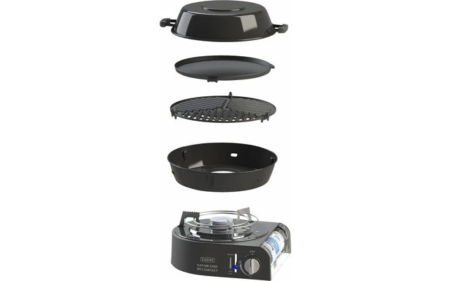 Cadac Safari Chef Compact 30 Cartuccia Gas Grill 2 Cadac Safari Chef Compact 30 Cartuccia Gas Grill - immagine 2