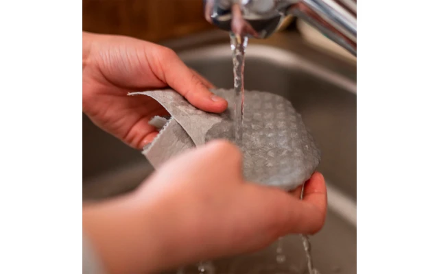 Cincillà Rotolo Da Cucina Lavabile Legno Cellulosa E Cotone Grigio 4 Cincillà Rotolo Da Cucina Lavabile Legno Cellulosa E Cotone Grigio - immagine 4