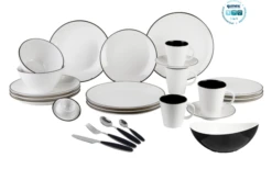 Set Di Stoviglie Gimex Linea 16 Pezzi Nero