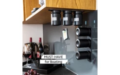 Bicchieri Magnetici Da Gastronomia Silwy WHITE & CLASSY (192 Ml) Set Di 3 Bicchieri Incl. Asta In Metallo -Forniture Cucina Negozio 706742 4793213