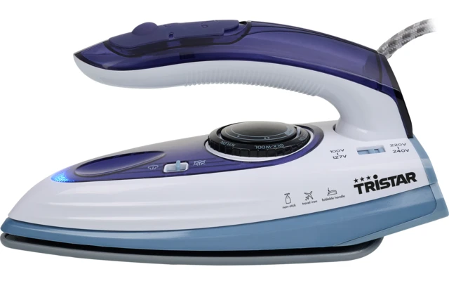 Ferro Da Stiro A Vapore Da Viaggio Tristar, Manico Pieghevole - 1000 W 1 Ferro Da Stiro A Vapore Da Viaggio Tristar, Manico Pieghevole - 1000 W