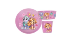 Koziol Connect Paw Patrol Set Di Stoviglie 3 Pezzi Blu -Forniture Cucina Negozio 751991 5019119